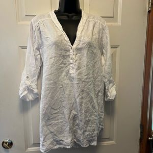 White linen tunic from Rosemary made in Italy
